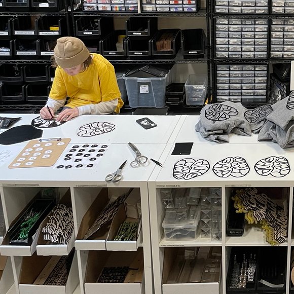 A Graffiti Throwup Graphic Sweatshirt Hand Made  Free Headaches  Size XL… - Picture 7 of 7